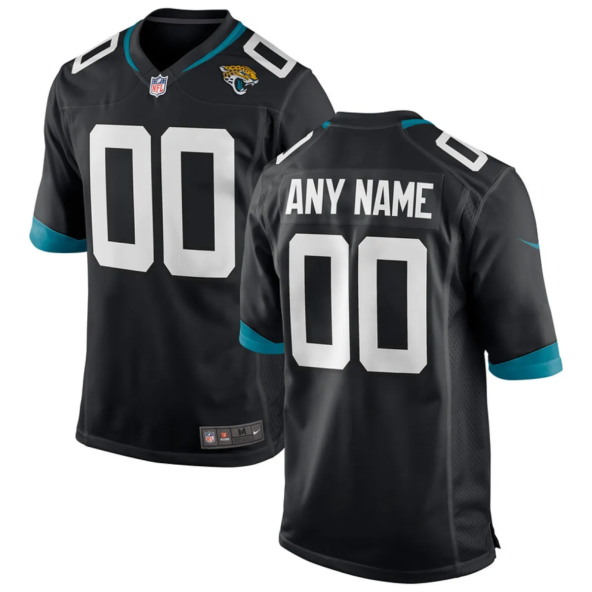 2abdfbbcce Men's Jacksonville Jaguars Nike Black Custom Game Jersey - Image 1