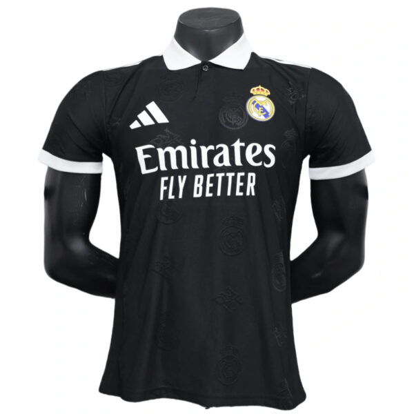 2025-26 Real Madrid Men's Polo Shirt Black