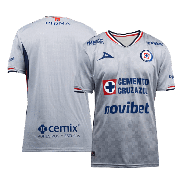 Cruz Azul Away Soccer Jersey 2025-26 Gray Fan version