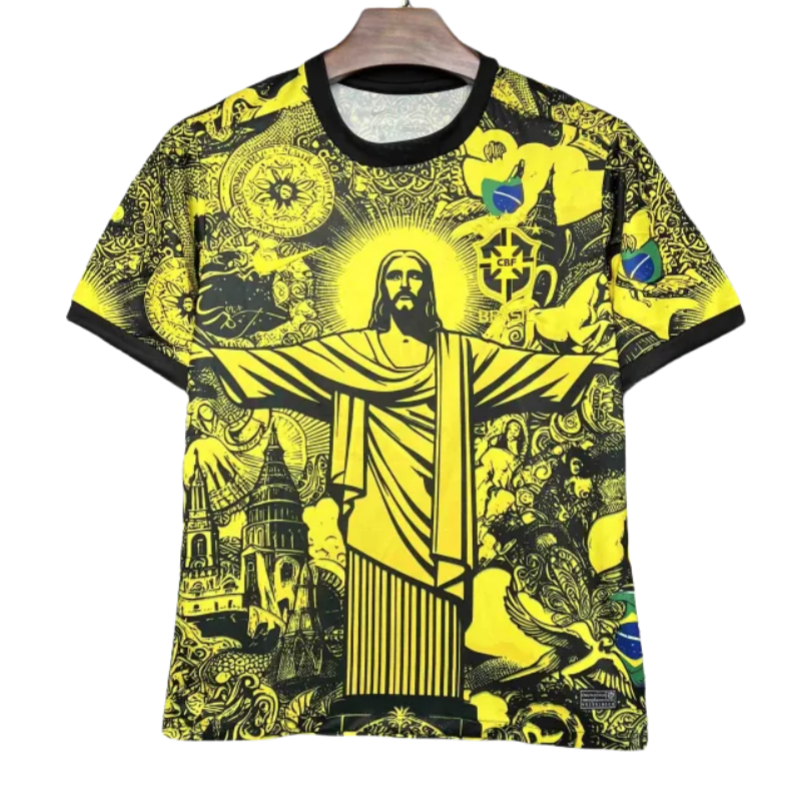 4d21262c68 2024 Brazil Christ the Redeemer Special Kit Shirt Football - Image 1