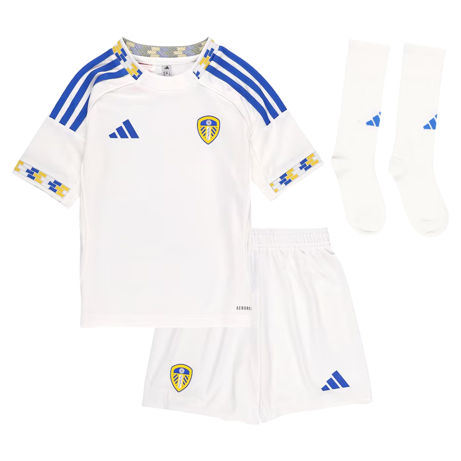 5acfc30e2c Kids Leeds United Home Kits 2025-26 (Jersey+Shorts+Socks) - Image 1