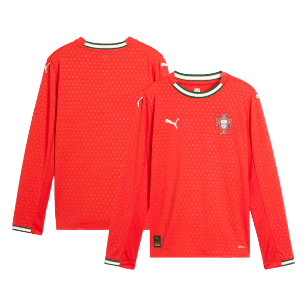 Portugal Long Sleeve Jersey Home Football Shirt 2025