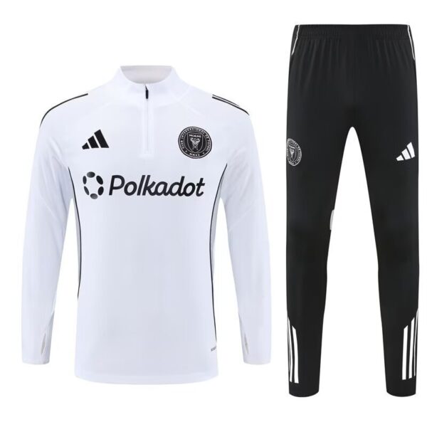 25-26 Inter Miami White Training Kits Long Football Tracksuits