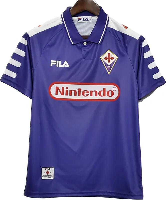 699c900fc1 Fiorentina 1998/99 Retro Soccer Jersey Home Replica - Image 1