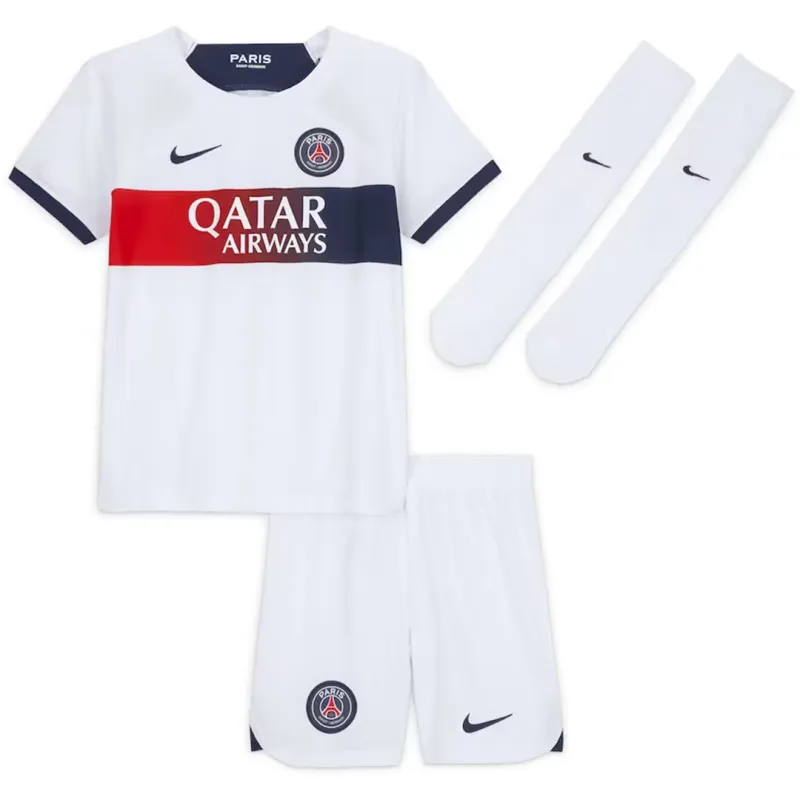 6f9774b507 23-24 Kids PSG Away Whole Kit Jersey+Shorts+Socks - Image 1