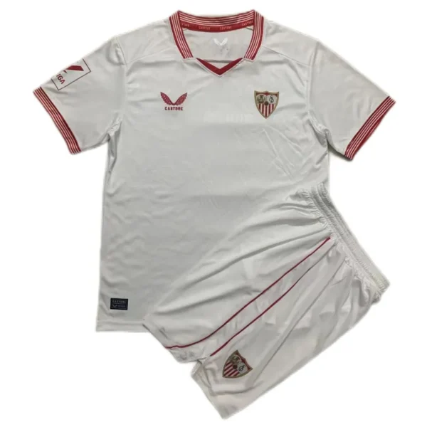 Kids Sevilla 2023/24 Home Kit Jersey+Short
