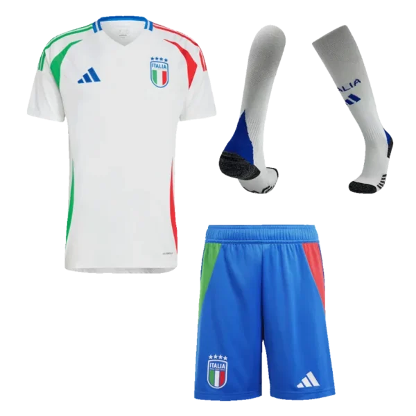 Italy Away Whole Kit(Jersey+Shorts+Socks) Euro 2024