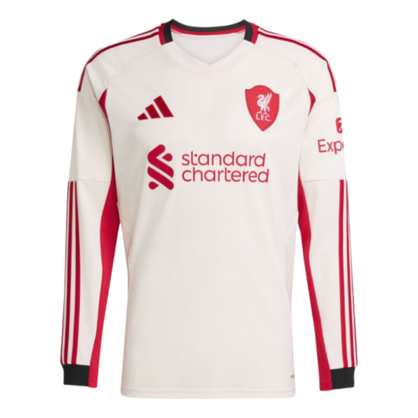 Liverpool away Long Sleeve football jersey 25-26 Fan version