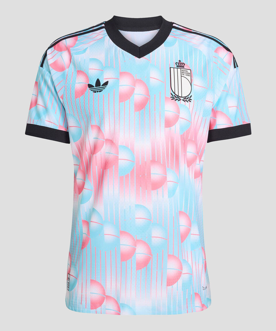 Jersey Bélgica cuello V manga corta para Hombre (1) Replica 2026 FIFA World Cup Adidas Jersey Bélgica cuello V manga corta para Hombre - Image 1